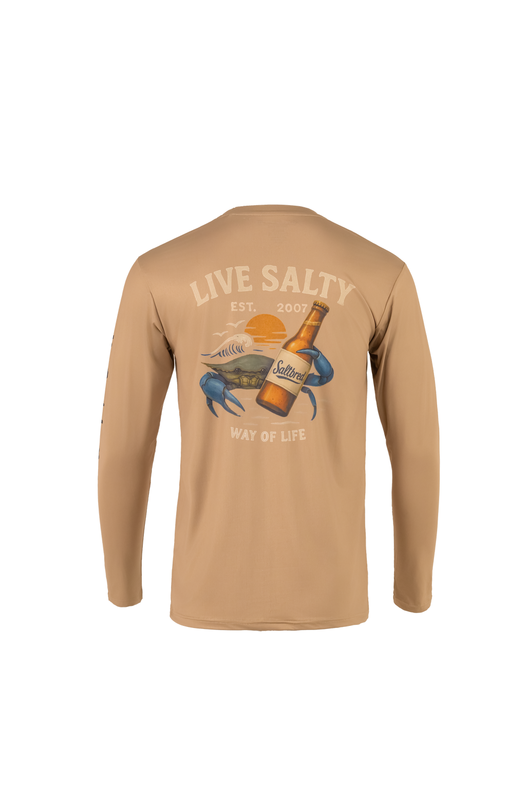 Saltbeer Performance Long Sleeve Crew Neck