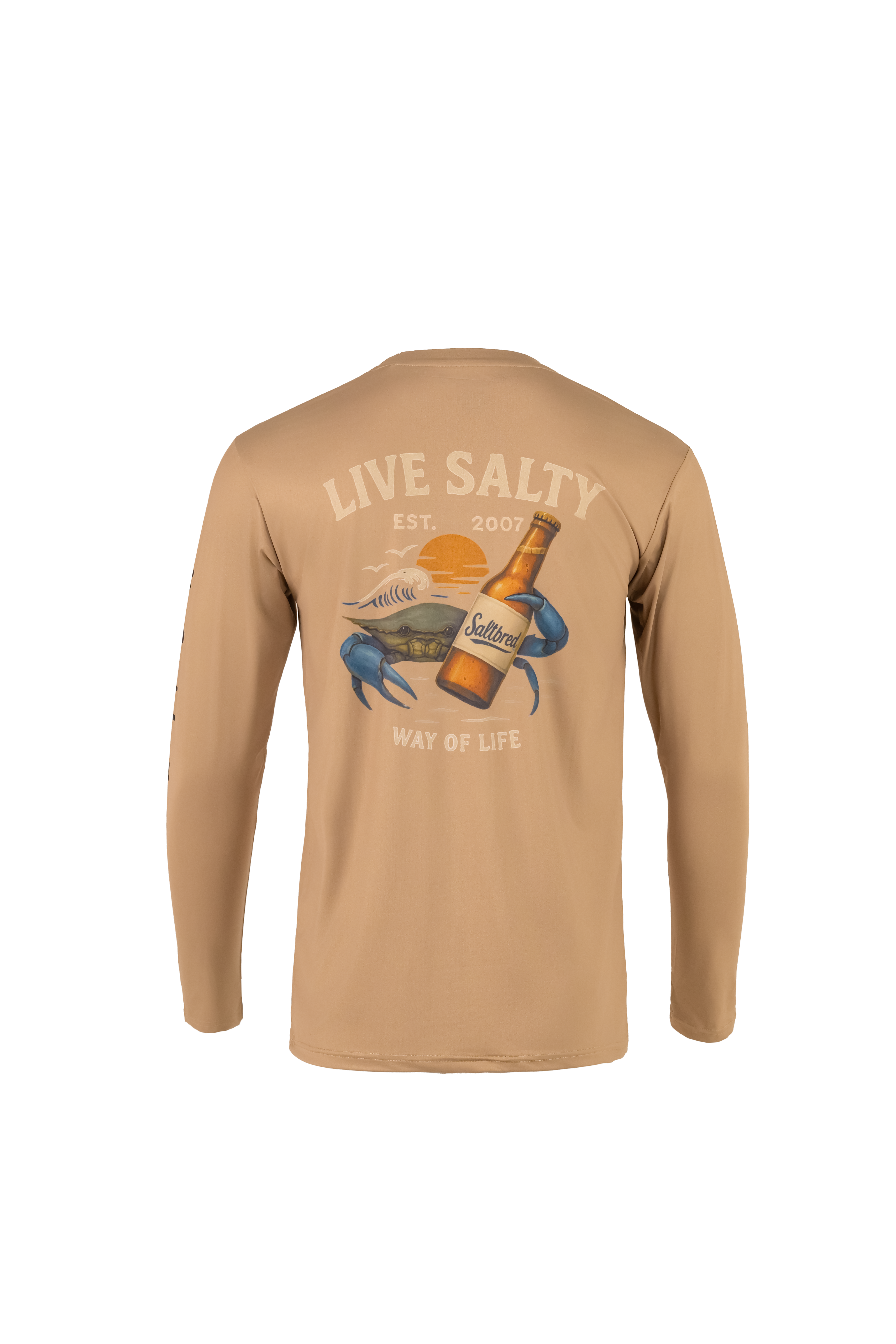 Saltbeer Performance Long Sleeve Crew Neck